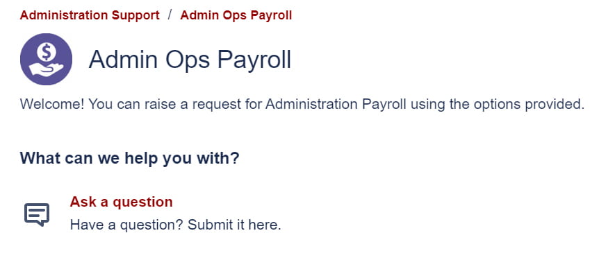 Admin Ops Payroll